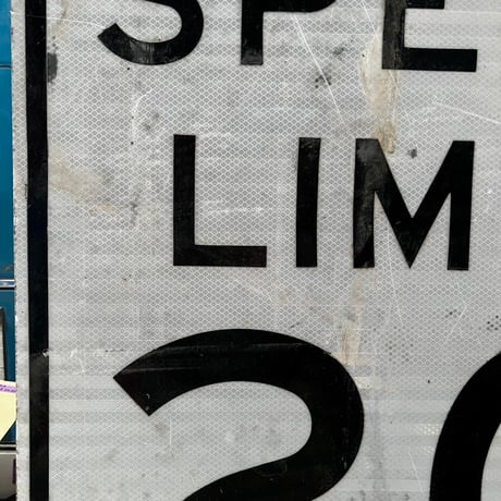 Vintage　SPEEDLIMIT20　道路標識　18-14