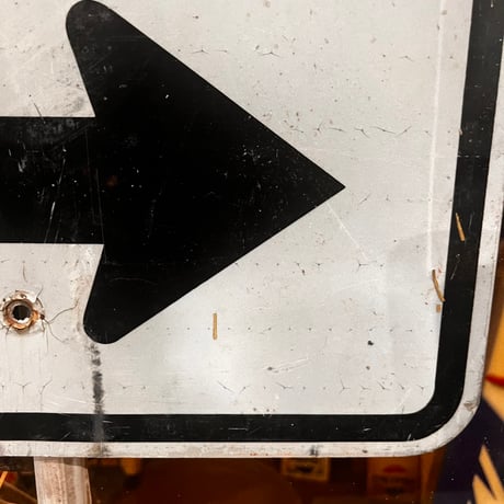 Vintage ONEWAY ROADSIGN 道路標識 20-155-41