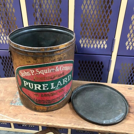 John P.Squire&Company ヴィンテージ ラード缶