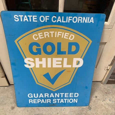 CERTIFIED　GOLD　SHIELD　ヴィンテージ　両面看板