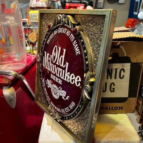 Vintage Old Milwaukee BEER SIGN　17-322