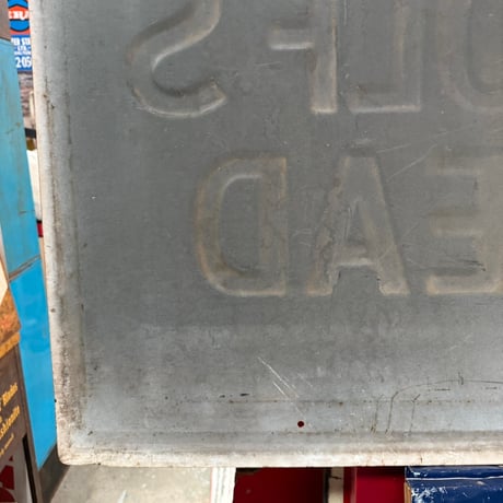 Vintage WOLF’S HEAD Motor Oil 大型看板 20-230