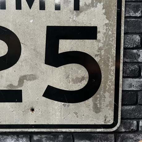 ヴィンテージ　ロードサイン　SPEED LIMIT 25 16-501-6