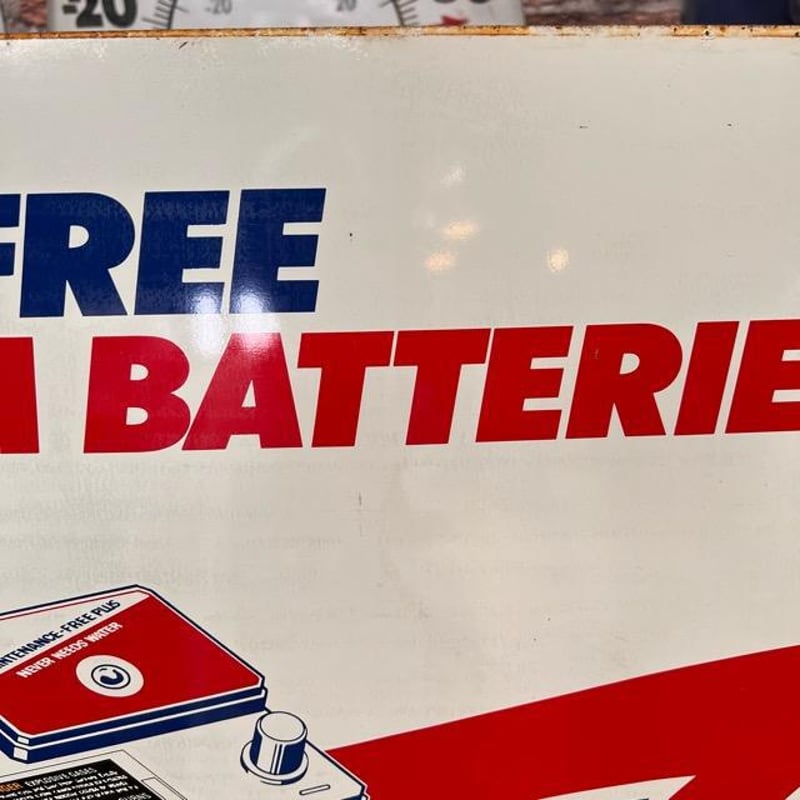 AC Delco BATTERIES ACデルコ標識 看板 ガレージ アメリカン AC Delco Batteries 24
