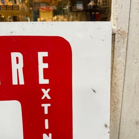 Vintage FIRE EXTINGUSHER SIGN 18-218-5