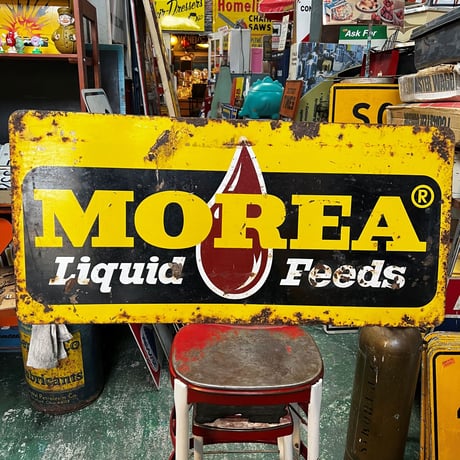 MOREA　ヴィンテージ　両面看板　15-331