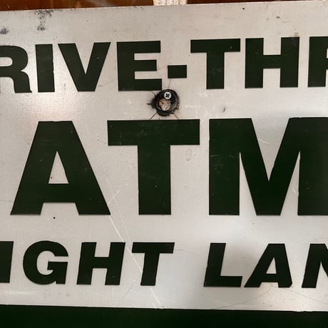 Vintage ATM Sign 20-155-24