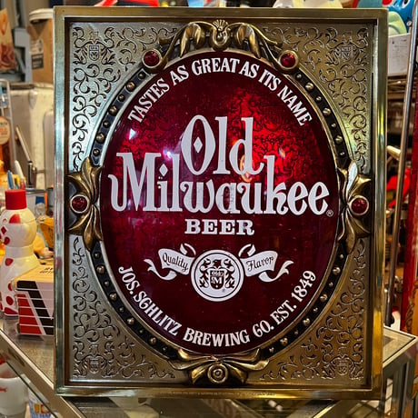 Vintage Old Milwaukee BEER SIGN　17-321