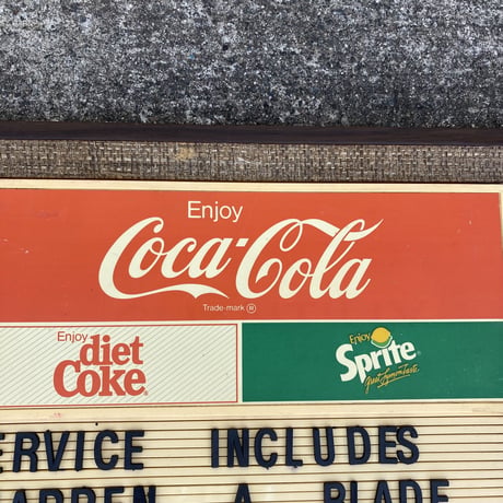 Coca-cola　ヴィンテージ　メニューボード　レター付き　15-325