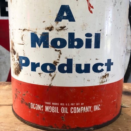 Mobil モービルオイル フライングレッドペガサス ヴィンテージ オイル缶