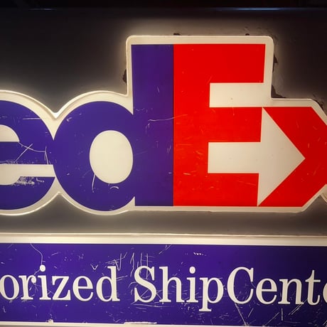 Vintage FedEx Display Light Sign  17-30