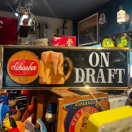 Vintage Schaefer plastic sign 17-333