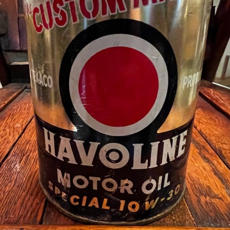 HAVOLINE　ヴィンテージ　オイル缶　16-c-37