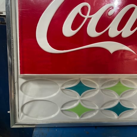 Vintage CocaCola VendingMachine Panel Sign 1960's 17-164