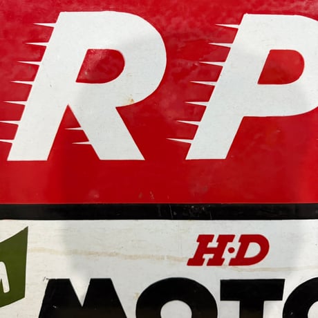 Vintage CALTEX RPM MOTOR OIL ホーロー看板 21-254