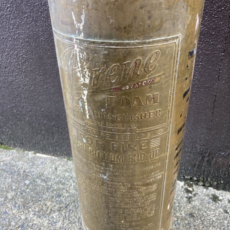 ヴィンテージ　Pyrene社製　真鍮　消火器　15-84