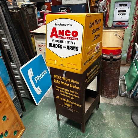 Vintage ANCO DISPLAY キャビネット＆ベースラック セット 16-382