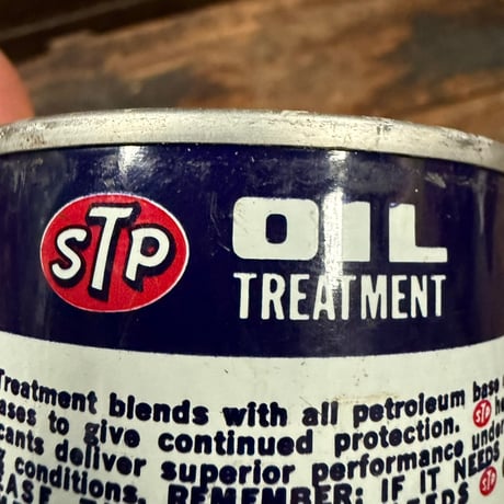 Vintage STP OIL CAN (中身入り) 17-77-14