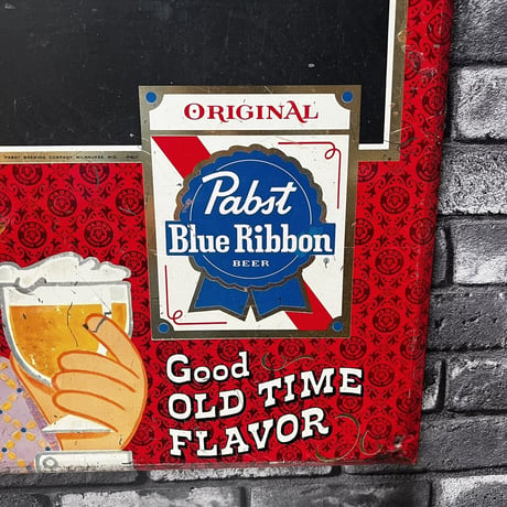 Pabst Blue Ribbon パブスト　ビール　ヴィンテージ　ブラックボード　黒板　16-133