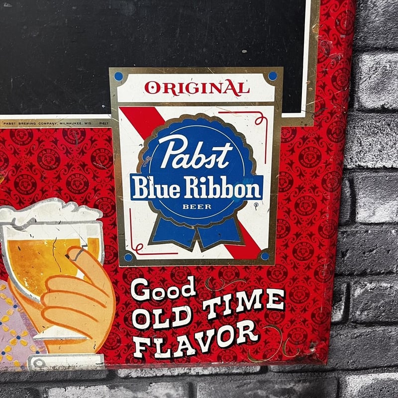Pabst Blue Ribbon パブスト ビール ヴィンテージ ブラックボード 黒板