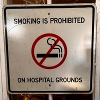 Vintage NO SMOKING Sign 20-202-27