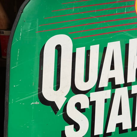 Vintage QUAKER STATE 両面看板 19-108-131