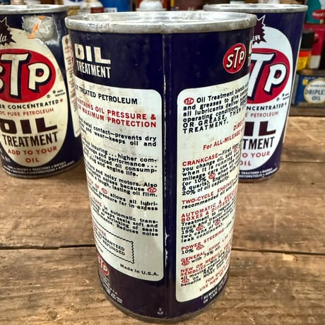 Vintage STP OIL CAN (中身入り) 3缶SET 17-77-17.20.22