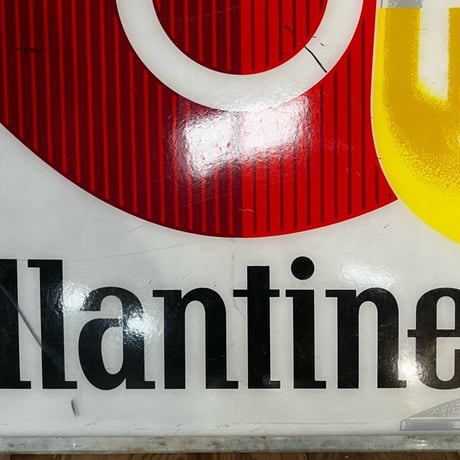 Vintage Ballantine Beer プラスチック Big Sign 13-132