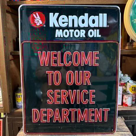 Vintage Kendall Motor Oil 看板 21-332 | BigBear O