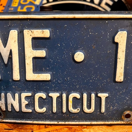 Vintage License Plate コネチカット州 19-107-9