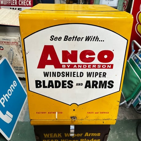 Vintage ANCO DISPLAY キャビネット＆ベースラック セット 16-382