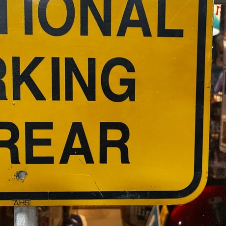 Vintage 道路標識 看板 ADDITIONAL PARKING 19-14