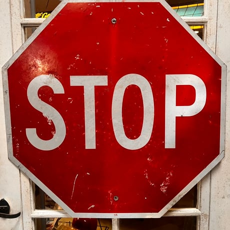 Vintage STOP ROADSIGN 20-202-17