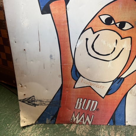 Vintage Budweiser “BUD MAN” Recycling Center 大型看板 21-257