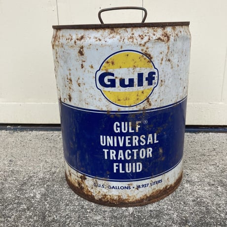 Gulf　ガルフ　トラクター液　ヴィンテージ缶　14-5-6