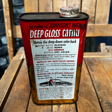 vintage　DEEP GLOSS CARNU WAX CAN　16-C-5