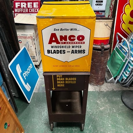 Vintage ANCO DISPLAY キャビネット＆ベースラック セット 16-382