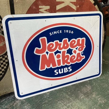 Jersey Mike’s × JIMMY JOHN’S　ヴィンテージ　大型両面看板　14-388-3