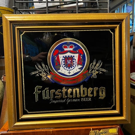 Vintage Furstenberg ドイツビール パブミラー SIGN 18-275