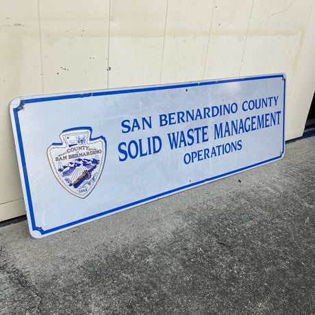 SAN BERNARDINO COUNTY　ヴィンテージ　大型看板　10-s-5