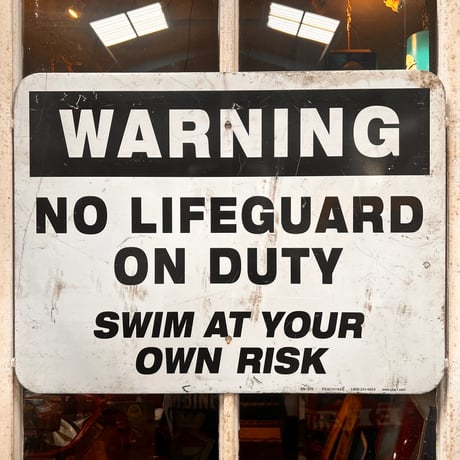 Vintage WARNING SIGN 道路標識 19-111-3