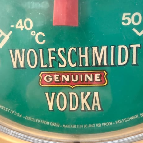 Vintage WOLFSCHMIDT VODKA サーモメーター 21-19