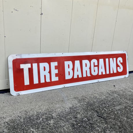 TIRE BARGAINS　ヴィンテージ　両面看板　14-356