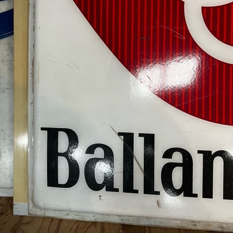 Vintage Ballantine Beer プラスチック Big Sign 13-132