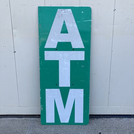 ヴィンテージ　ATM　両面看板　13-333