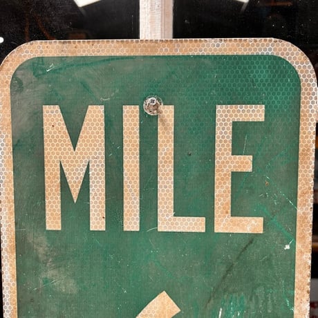 Vintage MILE 60 道路標識　19-88-2