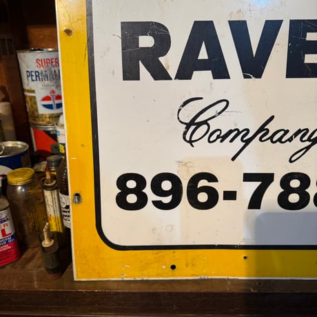 Vintage RAVEN 両面看板 17-362-13