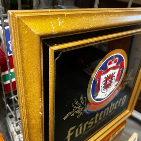 Vintage Furstenberg ドイツビール パブミラー SIGN 18-275