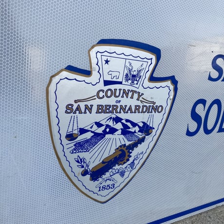 SAN BERNARDINO COUNTY　ヴィンテージ　大型看板　10-s-5