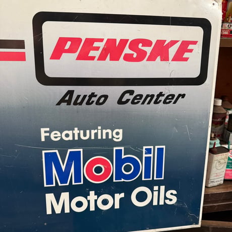 Vintage Mobil Service Station × PENSKE Auto Center  オリジナルショップサイン 20-171